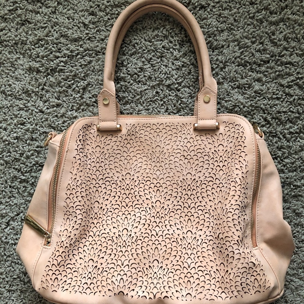 Laser Cut Blush Purse